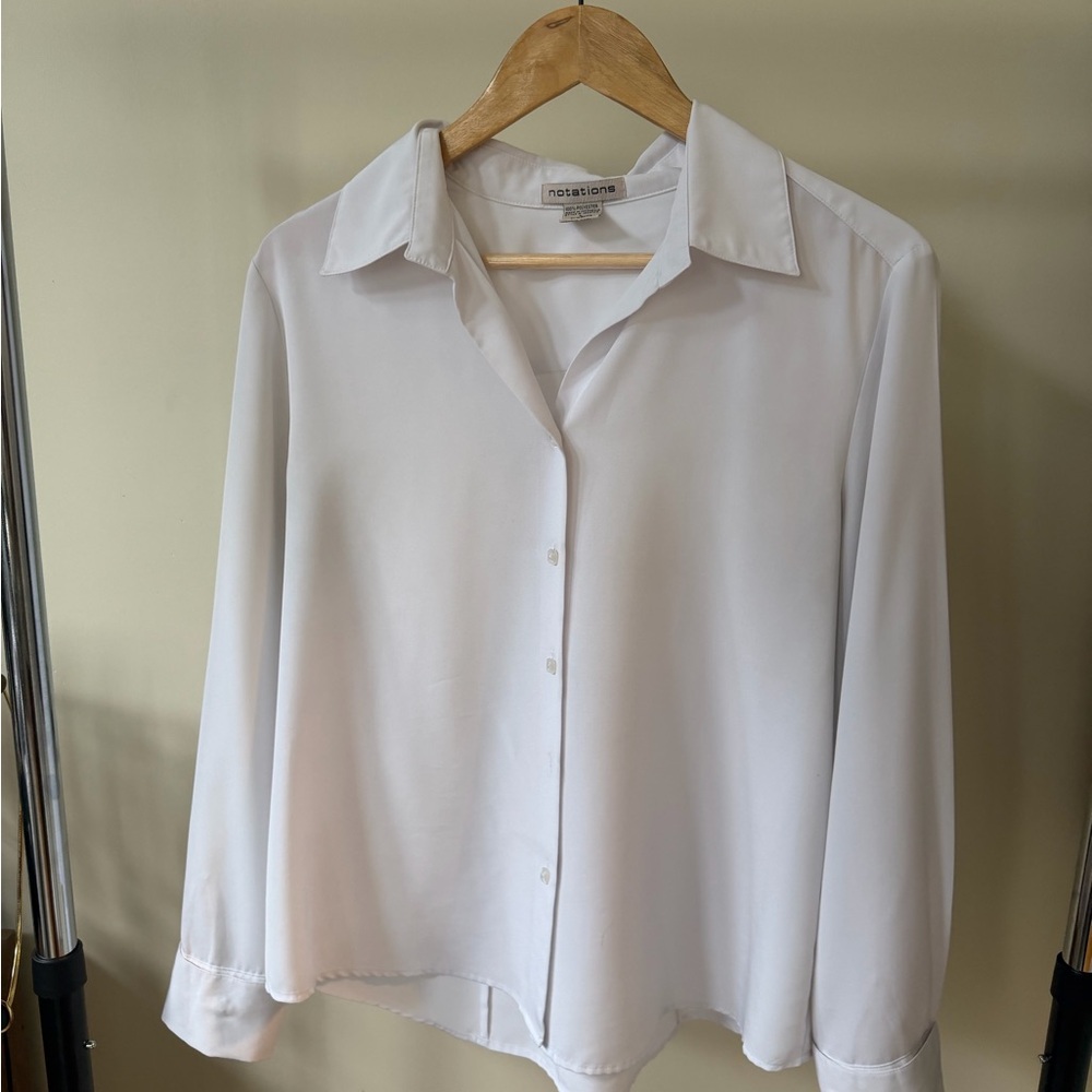 Notations Classic White Blouse
